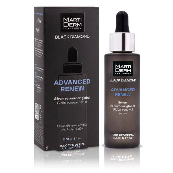 Poza produs Ser facial cu efect reinnoire Advanced Renew, Black Diamond, Martiderm | 30 ml