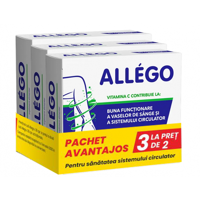 Poza produs Allego pachet avantajos, 3 la pret de 2, Fiterman | 3 x 30 comprimate