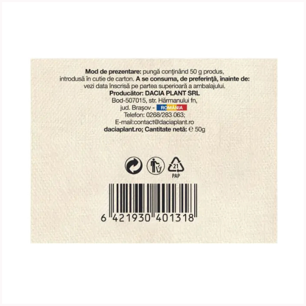 Poza produs Ceai Sunatoare, Dacia Plant | 50 g