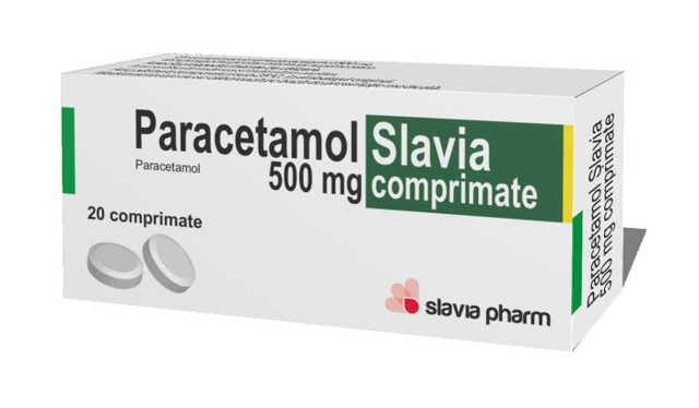 Poza produs Paracetamol 500 mg, Slavia Pharm | 20 comprimate