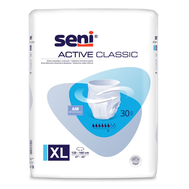 Poza produs Chilot elastic absorbant SENI ACTIVE CLASSIC, Extra Large, TZMO | 30 buc