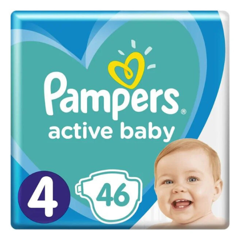 Pampers Active Baby nr.4, 9-14 kg, P&G | 46 bucati