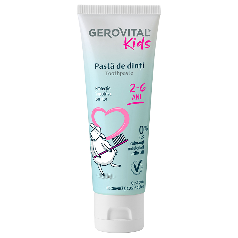 Poza produs Pasta de dinti 2-6 ani, Gerovital Kids | 50 ml