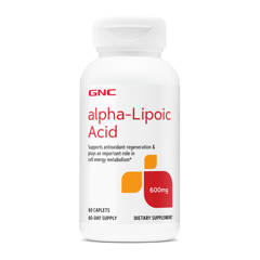 GNC Acid Alfa Lipoic 600 mg, General Nutrition Corp | 60 compr