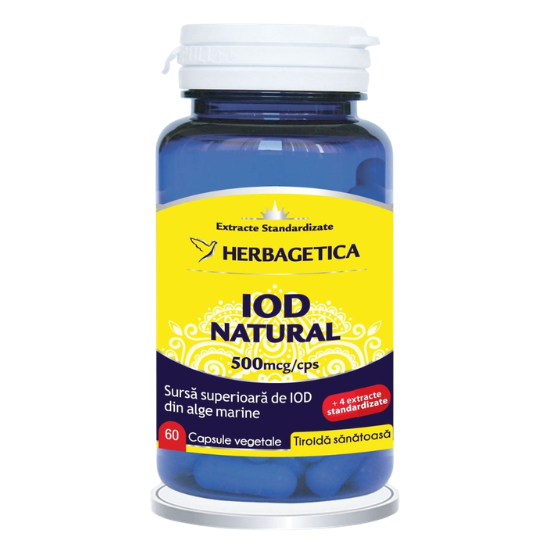 Poza produs Iod Natural, Herbagetica | 60 capsule