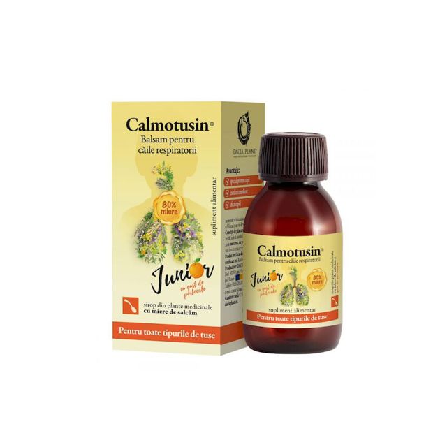 Poza produs Calmotusin Junior Sirop cu gust de portocale, Dacia Plant | 100 ml