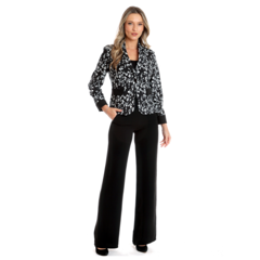 Sacou dama DV24S55 negru/alb floral, Dress to Impress | marimea 38