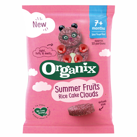 Poza produs Rondele ecologice Bio din Orez cu Fructe de Vara 7+ luni, Organix | 40 g