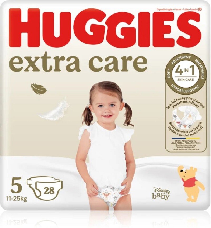 Poza produs Huggies Extra Care nr.5, 11-25 kg | 28 bucati