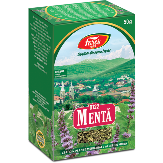 Poza produs Menta, iarba, D122, ceai la punga, Fares | 50G