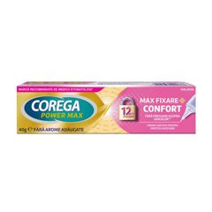 Crema adeziva pentru proteza dentara Corega Power Max Fixare+Confort, Haleon | 40 g