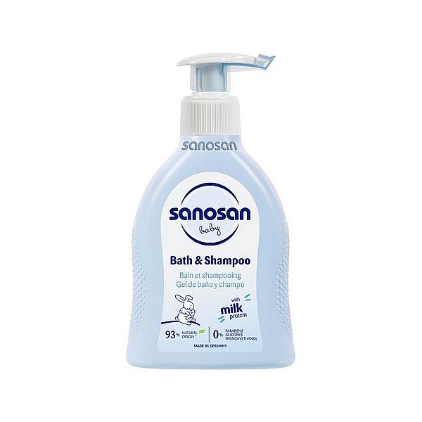 Spumant si sampon pentru copii, Sanosan | 200 ml — poza produs 1/2