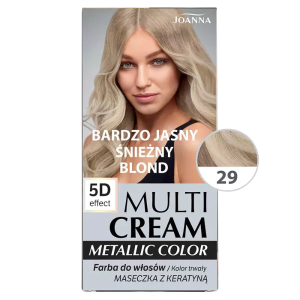 Poza produs Vopsea de par 29 Blond rece foarte deschis Metallic Color, Joanna | 125 g
