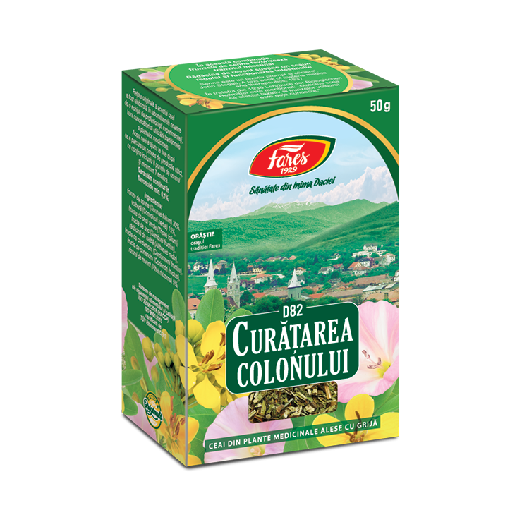 Poza produs Curatarea colonului, D82, ceai la punga, Fares | 50G