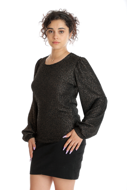 Poza produs Bluza CT24092 negru & auriu, Cesy | marimea S