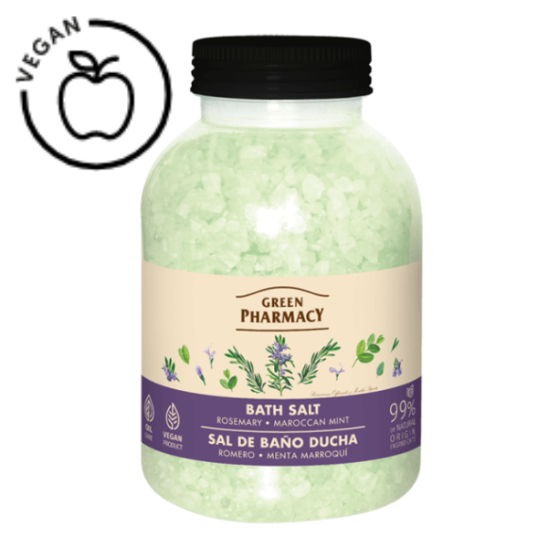 Poza produs Sare de baie Rozmarin si Menta Marocana, Green Pharmacy | 1000 g