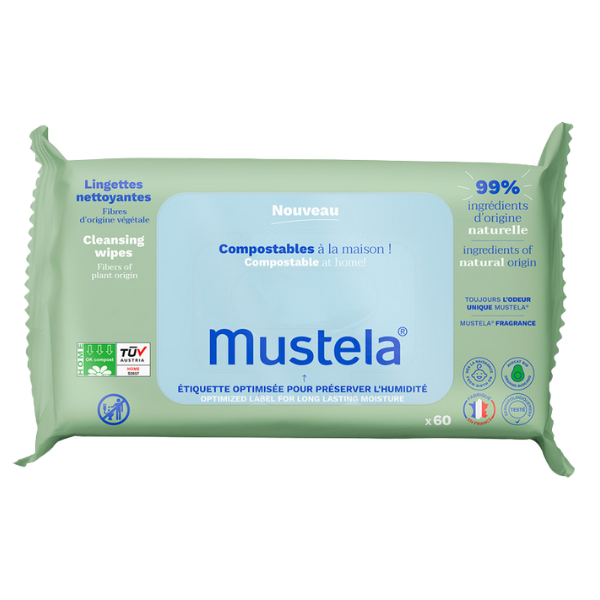 Poza produs SERVETELE CURATATOARE CU APA COMPOSTABILE 60BUC