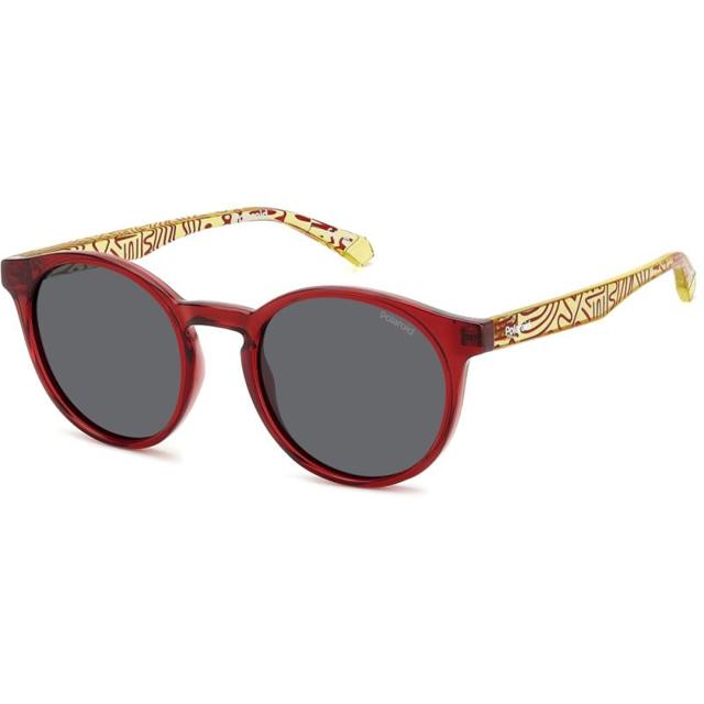 Poza produs Ochelari de soare copii PLD 8061/S AHY/M9 46 Red Yellow, Polaroid | 1 buc