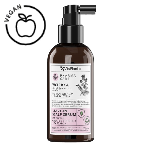 Poza produs Ser pentru scalp leave-in Pharma Care impotriva caderii parului cu Brusture si Ardei Iute, Green Pharmacy | 150 ml