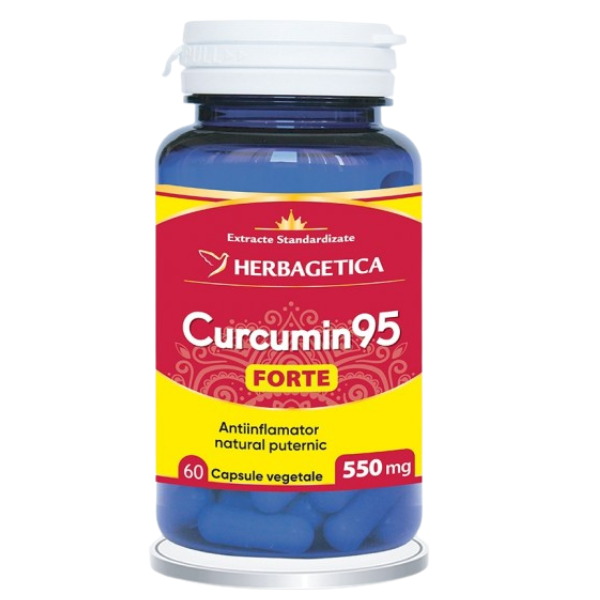 Poza produs Curcumin95 Forte, Herbagetica | 60 capsule
