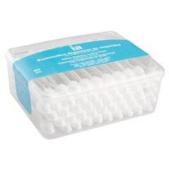 Betisoare de urechi din bumbac cu opritor, Interapothek | 50 buc