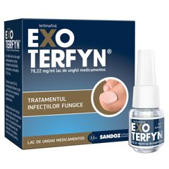 Exoterfyn 78.22 mg/ml, Sandoz | 3.3 ml lac de unghii medicamentos