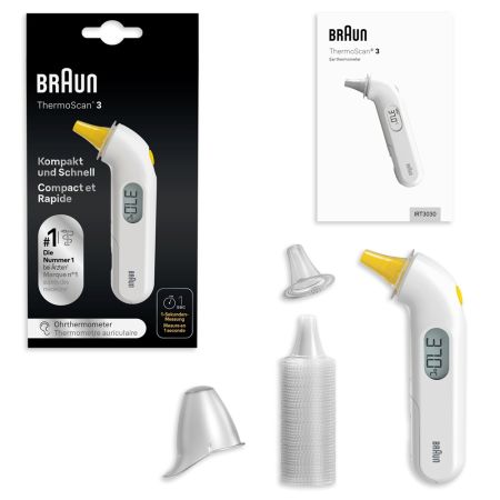 Poza produs Termometrul auricular ThermoScan 3 TOW004783, Braun | 1 bucata