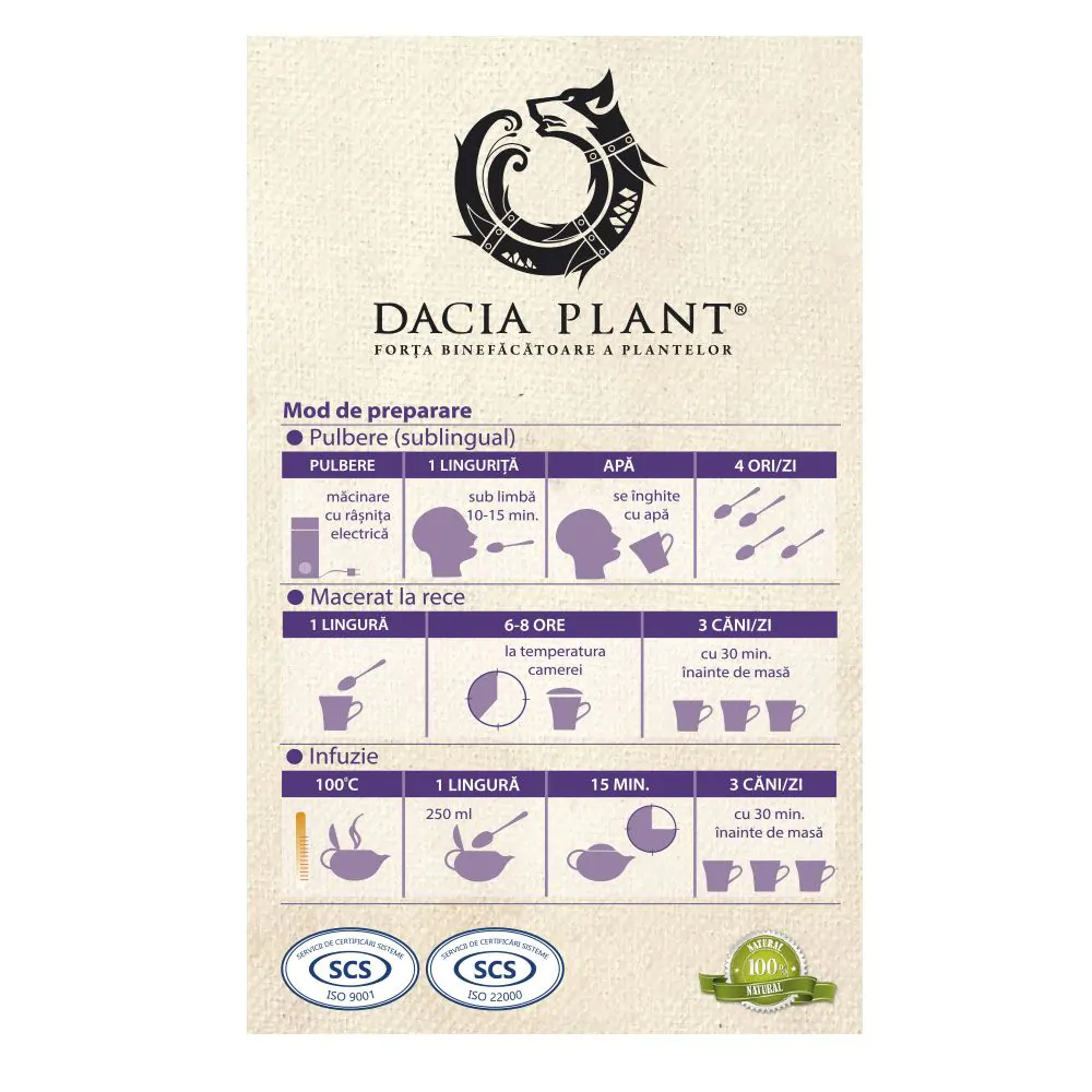 Poza produs Ceai Ghimpe, Dacia Plant | 50 g