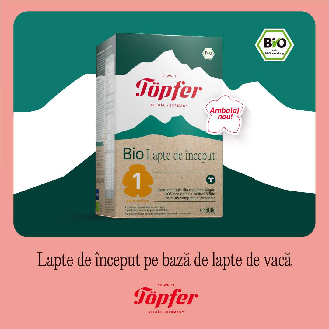 Poza produs Lapte praf  Bio 1 de la 0 luni, Topfer | 600 g