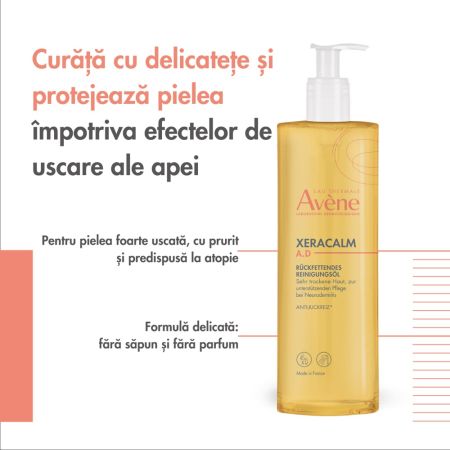 Poza produs Ulei de dus XERACALM A.D., Avene | 750 ml