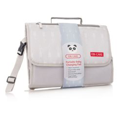Geanta bebelusi pentru schimbat scutece si infasat Gri 32x24 cm, EBI-CARE