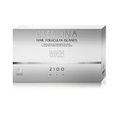 Tratament complet pentru stadii avansate de cadere si rarire a parului la barbati Crescina Follicular Islands 2100, Labo | 10 + 10 fiole
