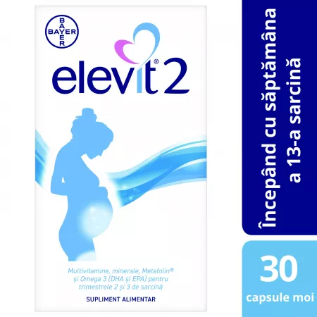 Poza produs Elevit 2, Bayer | 30 capsule moi