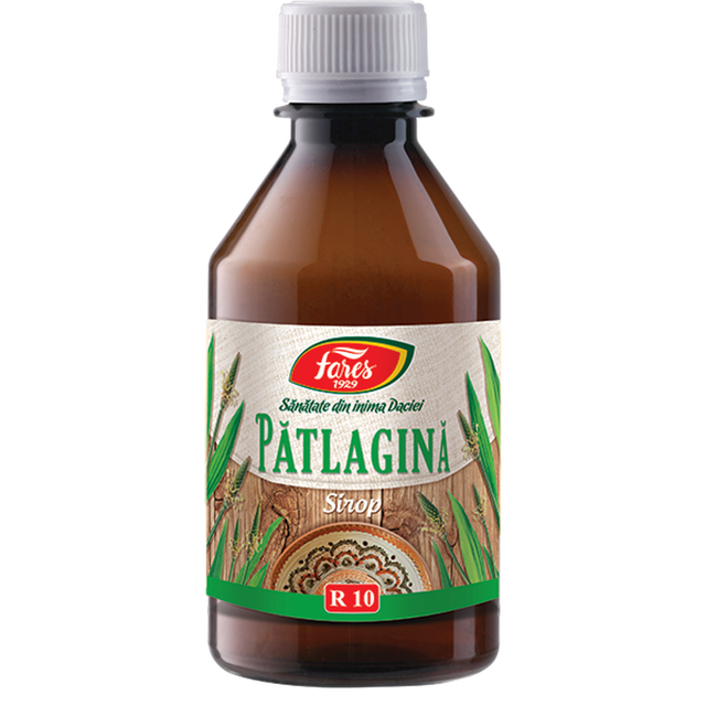 Poza produs Patlagina, R10, sirop, Fares | 250 ml