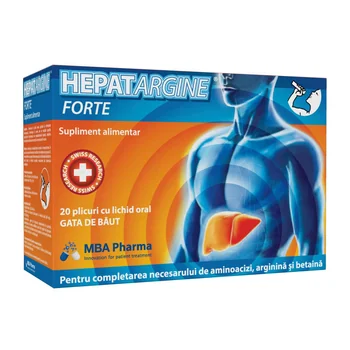 Poza produs Hepatargine Forte, MBA Pharma | 20 plicuri