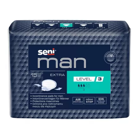 Poza produs Absorbante urologice Man, Extra, Level 3, Seni  | 15 buc
