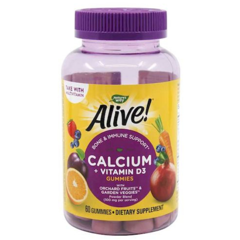 Calciu + Vitamina D3 Alive, Secom | 60 jeleuri