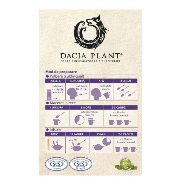 Poza produs Ceai Papadie, Dacia Plant | 50 g