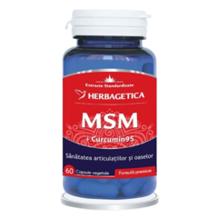 MSM + Curcumin95, Herbagetica | 60 capsule