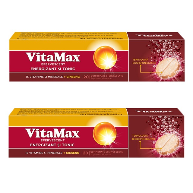 Poza produs Pachet Vitamax Efervescent, Perrigo | 20 + 20 comprimate