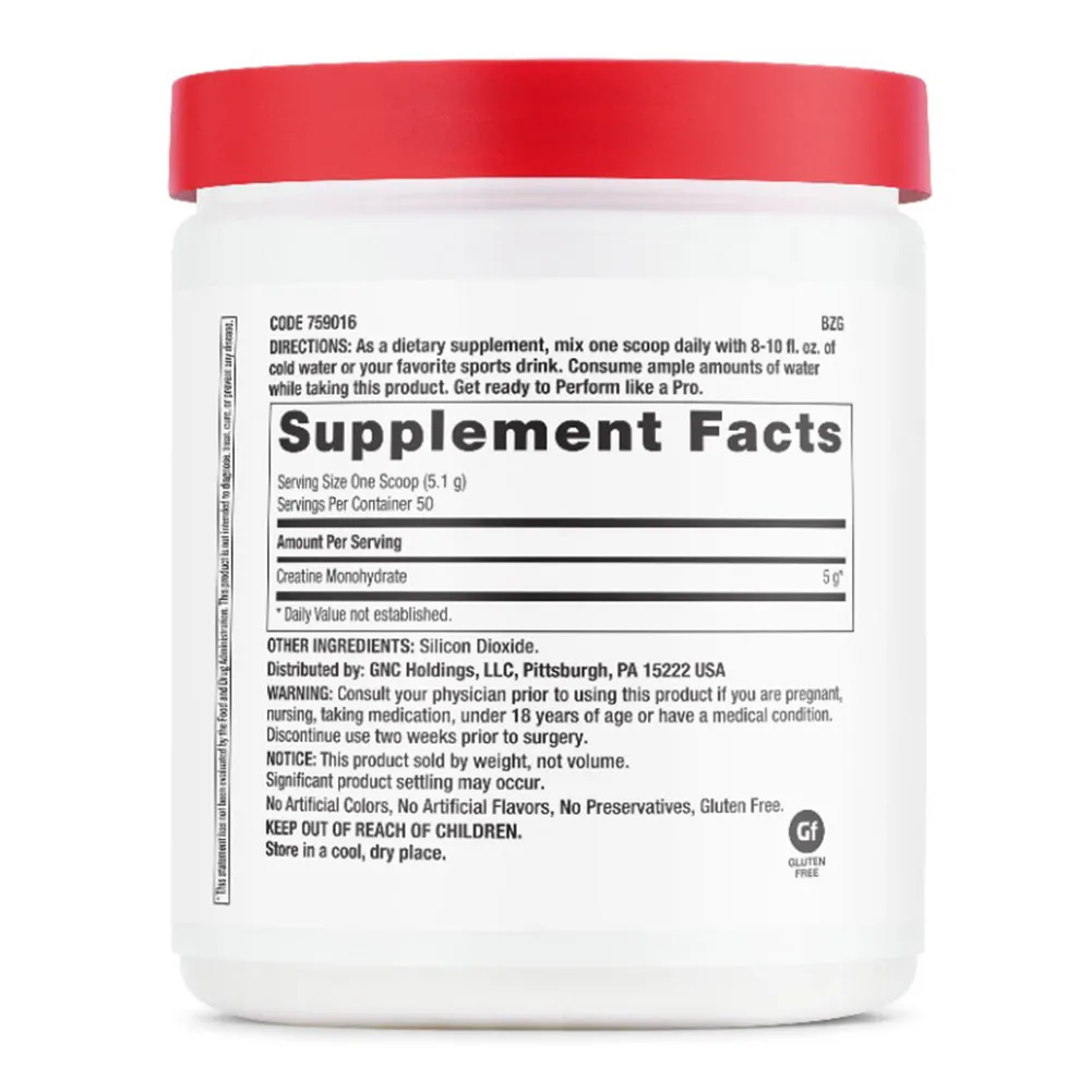 PRO PERFORMANCE Creatine Monohydrate, GNC | 255 g pulbere — poza produs 2/2