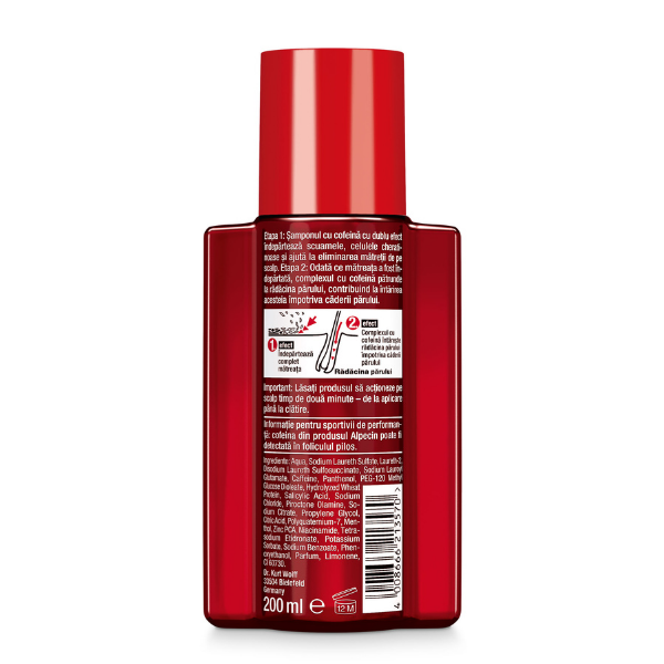 Sampon impotriva caderii parului si a matretii Double Effect Caffeine, Alpecin | 200ml — poza produs 2/2