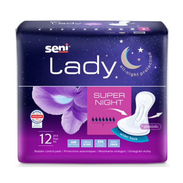 Poza produs Absorbante zilnice Lady Super Night, Seni | 12 bucati