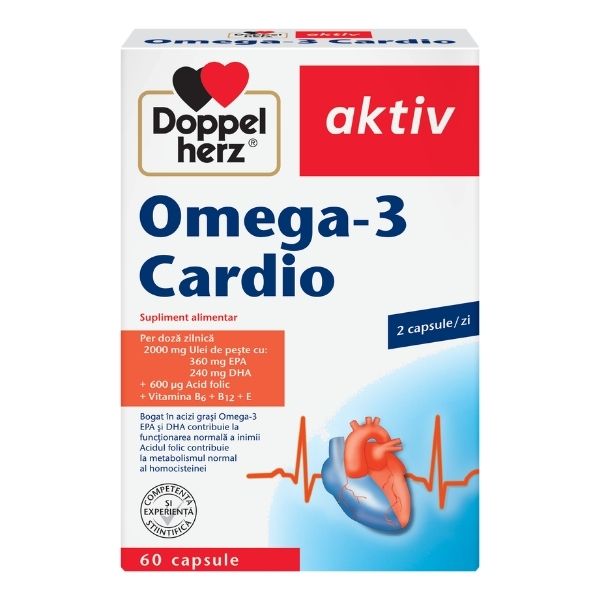 Supliment alimentar Cardio Omega-3, Doppelherz | 60 capsule — poza produs 1/4