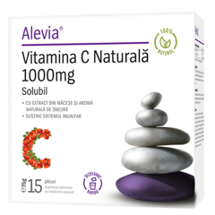 Vitamina C Naturala, 1000 mg, Alevia | 15 plicuri
