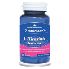 L-Tirozina Naturala, Herbagetica | 60 capsule
