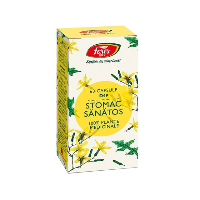 Poza produs Stomac sanatos D49, Fares | 63 capsule