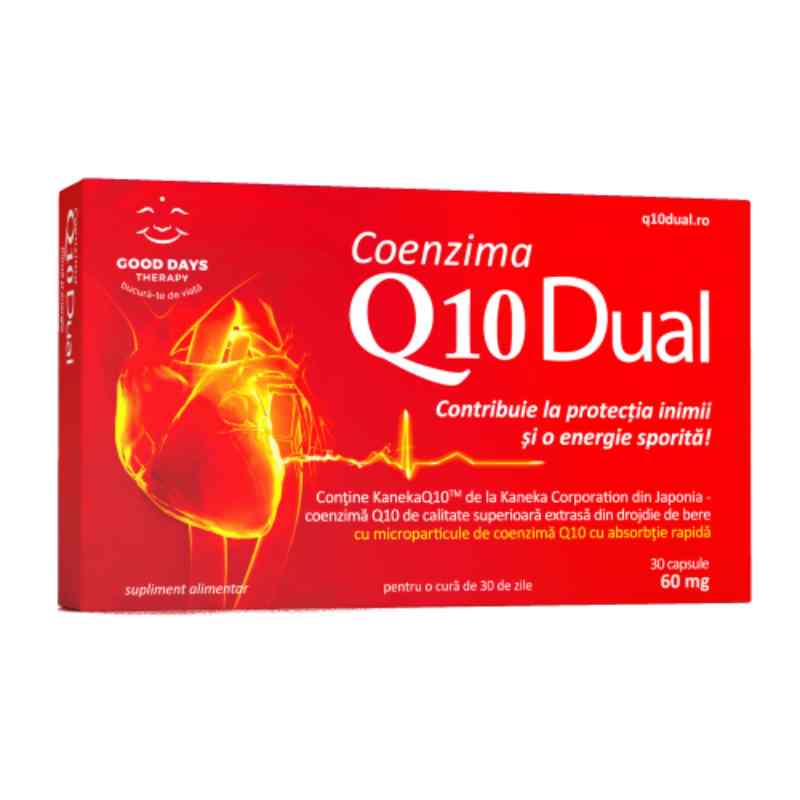 Poza produs Coenzima Q10 Dual 60mg, Good Days Therapy | 30 capsule