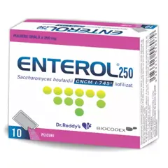 Enterol 250 mg pulbere orala, Biocodex | 10 plicuri