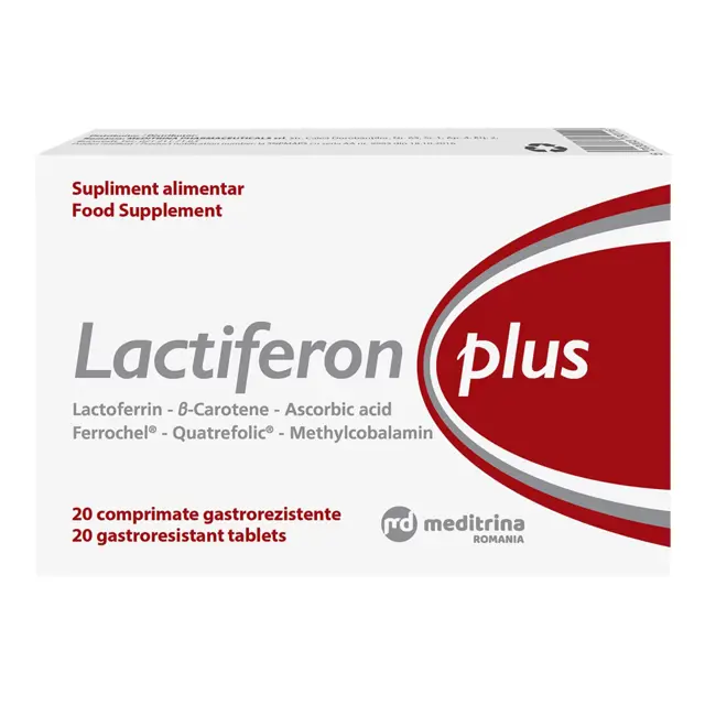 Poza produs Lactiferon Plus, Meditrina Pharmaceuticals | 20 comprimate